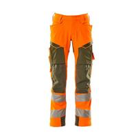 Mascot Mens Accelerate Safe Hi-Vis Knee Pad Pockets Work Trousers 31.5S