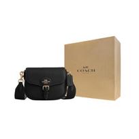 COACH Cow Leather Shoulder Bag, Crossbody Bag Small Womens Black One Size juoda