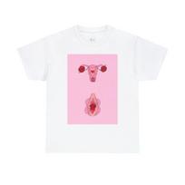 “Vagina & Uterus Blooming” Illustration Unisex Graphic T-Shirt S