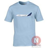 Lufthansa 747 TShirt Boeing Jumbo Jet Plane Spotters Airline Crew Airports Tee S