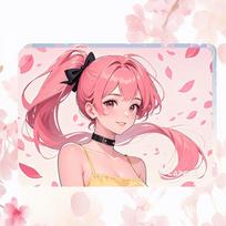 CAPERE Waterproof Full Steel Anti-Erosion Glass Mouse Pad Mat Thickened Non-Slip PU Base [Xing Xian] Glass Pad/First Love Cherry Blossom 350x250x6mm