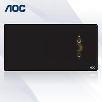 AOC Gaming Long Mouse Pad, Extra Large 800*400*4mm Thickened with Locked Edges, Office Keyboard Computer Desk Pad M172 Star Moon Black