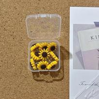 10/20/30/40/50Pcs DIY Sunflower Pushpins Creative Colored Flower Push Pins Thumb Tacks  Wall Markers 10Pcs