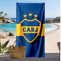 Boca Juniors 2 Printed Beach Towel Quick Dry Soft TowelPortable Large Rectangular Beach Blanket for Travel Swimming Pool 70cmx140cm(27x55inch)
