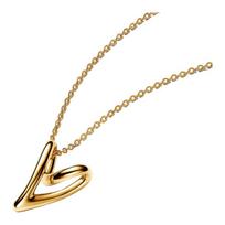 Pandora Heart-shaped hollow pendant necklace for women 363272C00 auksas