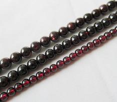 Natural Garnet Bead Strand 15 Inches 4mm/5.5mm/6mm Bead Spacer for DIY Jewelry Making 4 mm