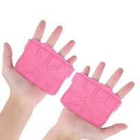 2023 Custom LogoBodybuilding Hand Grips Support Pull Ups Cross Training Weightlifting Grip Palm Protector Gym Strap M rožinė