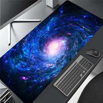Space Galaxy Landscape HD Mouse Pad Office Computer Blue Gaming Keyboard Mat Mousepad Laptop Non Slip Table Mat 30cmx60cm(11.8x23.6inch)