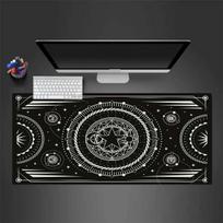 Mysterious Magic Circle Mousepad Desk Pad Large Gaming Mouse Pad Gamer Ofice Mat Mouse Pad Light Gaming Room Desk Mat Art Keyboard Mats Pad 30cmx60cm(11.8x23.6inch)