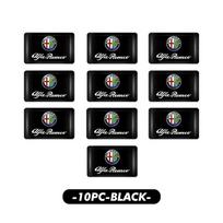 GHJZN1 10/20/30pcs Car Logo Self-Adhesive Stickers Personalized Decals For Alfa Romeo Giulietta GT 159 147 156 Mito Brera Giulia Spider