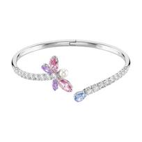 Swarovski Ariana Grande Dragonfly Pattern Design Crystal Bracelet Unisex Couple Style Silver 573740 sidabras