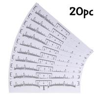 20-100pcs Eyebrow Ruler Stickers Disposable Adhesive Measurement Stencils for Microblading Tattoo Brow Makeup Tools Salon Use