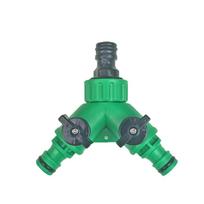 Water Separator 2-way hose Splitter Y Shape Garden Water Pipe Connectors Pipe Adapter Hose Splitter For Flower Planting 1pcs žalia