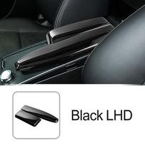 For Mercedes Benz C Class W204 2007-2014 Car Accessories Console Stowing Tidying Armrest Box Cover Carbon Fiber Pattern Stickers Black LHD