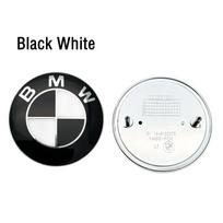 3D ABS 74mm 82mm BMW emblema Automobilio priekinio gaubto ženklelis Galinis logotipas BMW E46 E39 E90 E91 E92 E60 E87 E30 E34 E36 G20 G30 priedams 1pcs 82mm