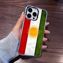 Kurdistano vėliavos šaunus dėklas telefonui IPhone 17 Pro Max 16 15 14 Pro Max IPhone 13 Pro Max 11 Plus Skaidrus dangtelis iPhone 15 Plus
