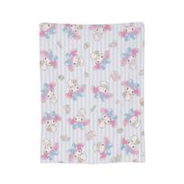Pink My Melody Pattern Fleece Throw Blanket Cute Cartoon Blanket for Bed Office Ultra-Soft Bedding Throws, 75x90cm
