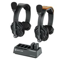 Hollyland Solidcom Wireless Full Duplex Wireless Intercom Headset ENC Noise Water and Wind Earphone 350m Transmission Suitable for Small Production juoda