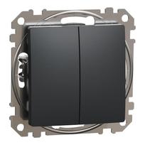 2 klavišų jungiklis Schneider Electric Sedna Design SDD114105 (antracitas)