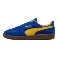 PUMA Palermo Vintage Update Unisex Low Classic Wear-resistant Retro Sneakers Blue 401364-02 39 blue