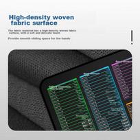 AOC Gaming Mouse Pad, Small Size 300*250*3mm, Thickened with Locked Edges, Office Keyboard Computer Desk Mat, M104/93 Shortcut, Black