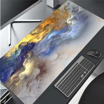 Space Galaxy Landscape HD Mouse Pad Office Computer Blue Gaming Keyboard Mat Mousepad Laptop Non Slip Table Mat 30cmx60cm(11.8x23.6inch)