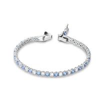 Swarovski TENNIS DLX Brilliant Connected 125th Anniversary Bracelet Women's 5536469 mėlyna