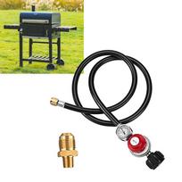 0-30 PSI Adjustable Propane Regulator With 4FT Hose Pressure Gauge For BBQ Grill Fryer Fire Gas Appliance Accessory