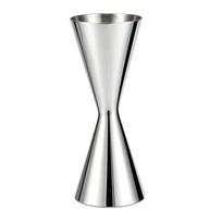 Japanese Style Slim Bar Jigger 304 Stainless Steel Cocktail Jigger Wine Measuring Cup  Bar white