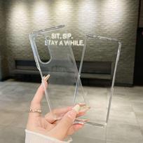 Transparent Hinge Folding Case for Samsung Fold 6 - Full Cover, Anti-fall, Soft Case Galaxy Fold6 skaidri