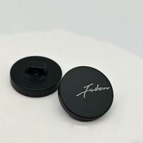 10 vnt. Juodos spalvos madingų sagų 15/20/25 mm apvalių lygaus dervos sagų su kilpele drabužių siuvimo reikmenys 15mm juoda