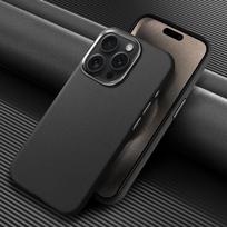 Plain Leather Case Suitable for IPhone16ProMax Mobile Phone Case Alloy Lens Apple 15 Simple Matte Protective Case iPhone16 juoda