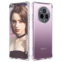 TPU Transparent Case for Realme 14 Pro 5G 14 Pro+ Plus Protective Cover Four Corners Shockproof Bumper Coque Fundas Realme 14 Pro skaidri