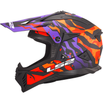 LS2 MX708 FAST II GROTESK PURPLE ORANGE krosinis šalmas XXL