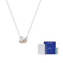 Swarovski gulbės karoliai moterims, gradientiniai geltoni F-Camellia Embossed Gift Box karališkos geltonos spalvos