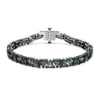 Swarovski Matrix kristalais puošta apyrankė F juoda