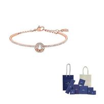 Swarovski Sparkling Dance Dirbtinio Krištalo Apyrankės Moteriškos Rožinio Aukso Spalvos Padengtos F-Original Brand Box And Bag rožinio aukso spalvos