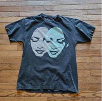 Sade Deuces Diamond 90s T-Shirt retro style black tee Reprint XL gray