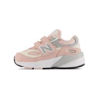 New Balance 990v6 Hook & Loop Toddler Wide 'Pink Haze' 26