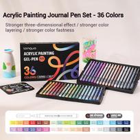 Languo Large Capacity Acrylic Painting Art Markers Plus Version 90 Colors Set for Sketching Drawing Art Supplies Stationery Gift