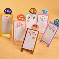 3 PCS Cute Self-stick Notes Bookmark Paper Post-it Notes School Office Sticky Notes Memo Pads įvairiaspalvis