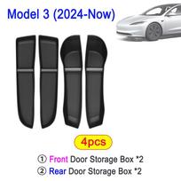 cfseh5 For Tesla Model Y 2025 Juniper Launch Door Side Storage Box Front Rear Model 3 Door Storage Organizer Tray Travel Accessories