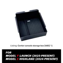 ckwjb7 For Tesla Model Y Launch Juniper 2026 2025 Model 3 Highland 2024 Center Console Eyeglasses Storage Box Armrest Box Silicone Pad