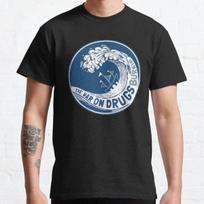 Karas prieš narkotikus Retro Vintage Klasikinis Marškinėlis S-3XL S