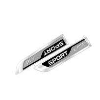 HGWE4 Metalinis Sportinės Linijos Ženklelis 3D Lipdukai Automobilio Kėbulo Šoninė Emblema Lipdukas Automobilio Stilius Skoda Octavia Fabia Rapid Kodiaq Karoq Superb A7 gray