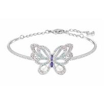 Swarovski Gradient Color Butterfly Crystal Bracelet Women's Silver 5189488 sidabras