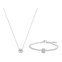 Swarovski Una beating heart, elegant and elegant, showing charming charm, necklace, women's blue 5506386 mėlyna