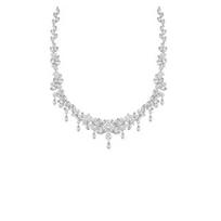 Swarovski Diapason solid color design crystal necklace women's silver 5146731 sidabras