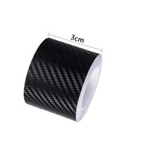 3D Nano Carbon Fiber Car Sticker Paste Door Sill Protector Bumper Tape Car DIY Paste Protector Strip Waterproof Film 3/5/7/10CM 3m