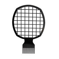 Mados Afro Twist Up Comb Dredai Skardos folija Perm Natural Fluffy Kirpyklos Priemonė Banga Garbanotų plaukų formavimas Susuktų plaukų šukos juoda